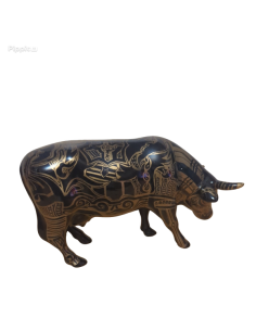 Cow Parade Cow Figure, Tattooed Bovine Made By Westland