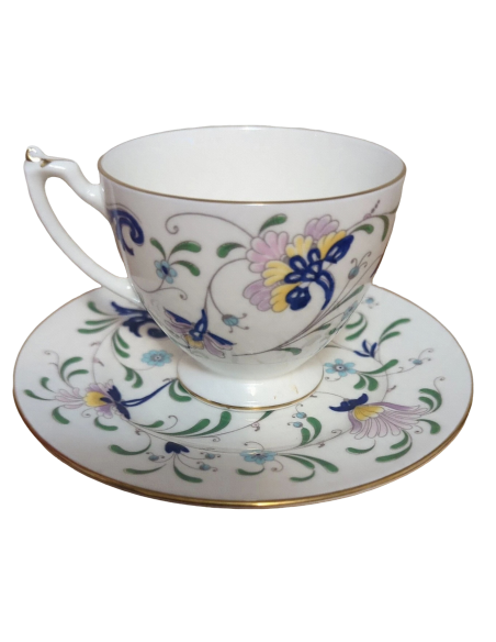 Coalport “Pageant” Bone China Tea Cup and Saucer