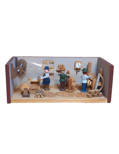 Miniature Carpenters Room Box Scene Gunter Flath Seiffener Stubelmacher 19.8x4x6